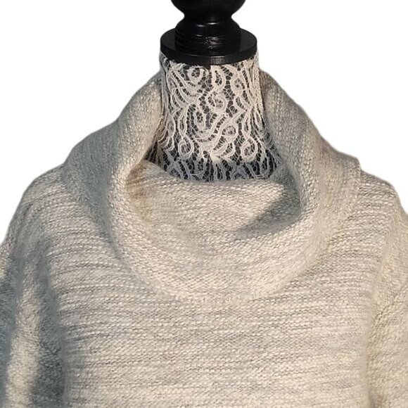 Pure Jill Womens XL Petite Cream Cowl Neck Sweater Textured Knit‎ Long Sleeve - Picture 2 of 7
